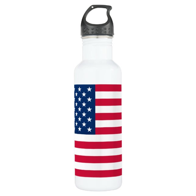 USA Flag - United States of America - Patriotic 710 Ml Water Bottle (Front)