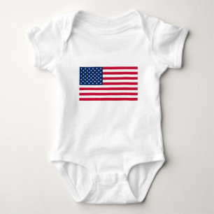 USA Flag - United States of America - Patriotic Baby Bodysuit