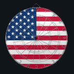 USA Flag - United States of America - Patriotic Dartboard<br><div class="desc">USA - United States of America - Flag - Patriotic - Independence Day - July 4th - Customisable - Choose / Add Your Unique Text / Colour / Image - Make Your Special Gift - Resize and move or remove and add elements / image with customisation tool. You can also...</div>