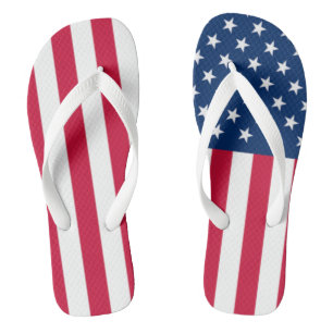 USA Flag - United States of America - Patriotic Jandals