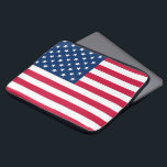 USA Flag - United States of America - Patriotic Laptop Sleeve<br><div class="desc">USA - United States of America - Flag - Patriotic - Independence Day - July 4th - Customisable - Choose / Add Your Unique Text / Colour / Image - Make Your Special Gift - Resize and move or remove and add elements / image with customisation tool. You can also...</div>