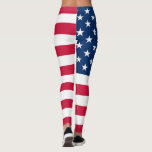 USA Flag - United States of America - Patriotic Leggings<br><div class="desc">USA - United States of America - Flag - Patriotic - independence day - July 4th - Customisable - Choose / Add Your Unique Text / Colour / Image - Make Your Special Gift - Resize and move or remove and add elements / image with customisation tool. You can also...</div>
