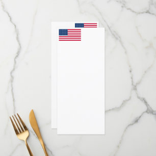 USA Flag - United States of America - Patriotic  Menu