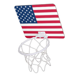 USA Flag - United States of America - Patriotic - Mini Basketball Hoop