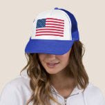 USA Flag - United States of America - Patriotic - Trucker Hat<br><div class="desc">USA - United States of America - Flag - Patriotic - Independence Day - July 4th - Customisable - Choose / Add Your Unique Text / Colour / Image - Make Your Special Gift - Resize and move or remove and add elements / image with customisation tool. You can also...</div>