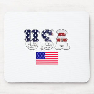 Usa Flag-Usa-Flag-America-American-American Flag Mouse Pad