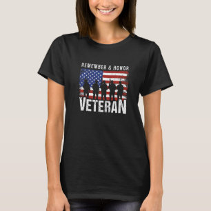 USA Flag Veteran Memorial Day Family Veteran Day T-Shirt