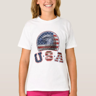 USA Flag Vintage American Eagle American Flag T-Shirt