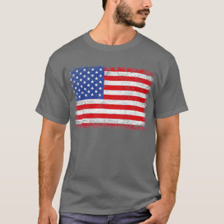 USA Flag Vintage American Flag For Men Women Kids T-Shirt