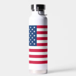 USA Flag Water Bottle - United States of Americ<br><div class="desc">USA - United States of America - Flag - Patriotic - independence day - July 4th - Customisable - Choose / Add Your Unique Text / Colour / Image - Make Your Special Gift - Resize and move or remove and add elements / image with customisation tool. You can also...</div>