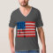 USA Flag with Falling Bombs