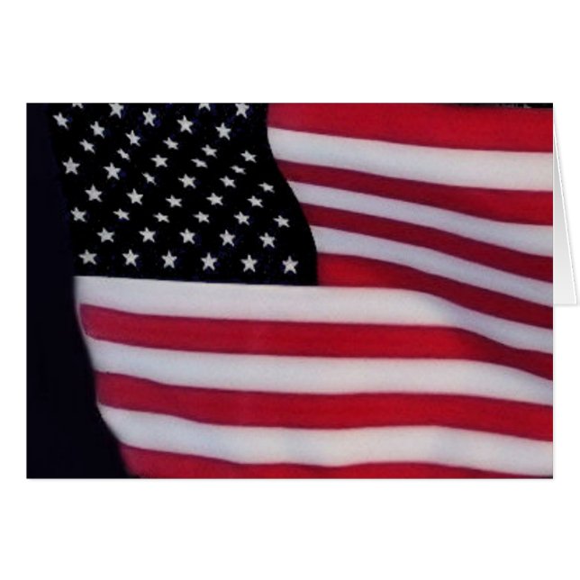 USA flag with pledge inside (Front Horizontal)