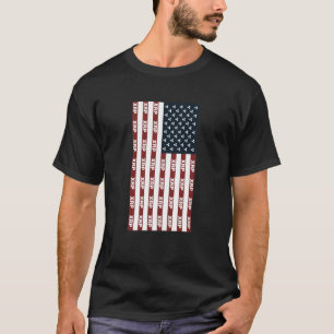 Usa Flag With Ripple XRP Digital Blockchain Crypto T-Shirt