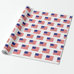 USA Flag wpcnt Wrapping Paper