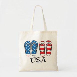 USA Flip Flops Tote Bag