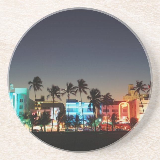 USA, Florida, Miami Beach, Ocean Drive, Art Deco Coaster (Front)