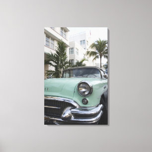 USA, Florida, Miami Beach: South Beach, 1956 3 Canvas Print