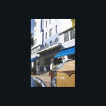 USA, Florida, Miami Beach: South Beach, Art Deco Canvas Print<br><div class="desc">COPYRIGHT Walter Bibikow / DanitaDelimont.com | US10 WBI0165.jpg | USA,  Florida,  Miami Beach: South Beach,  Art Deco Hotels,  Park Central Hotel and 1930s Car</div>