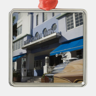USA, Florida, Miami Beach: South Beach, Art Deco Metal Tree Decoration