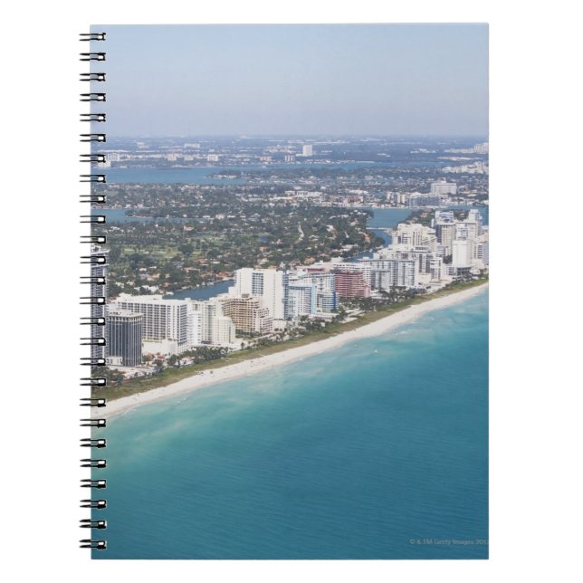 USA, Florida, Miami, Cityscape with beach Spiral Notebook (Front)
