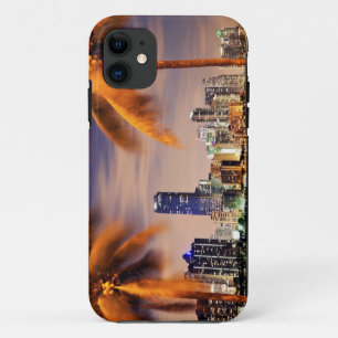 USA, Florida, Miami skyline at dusk iPhone 11 Case