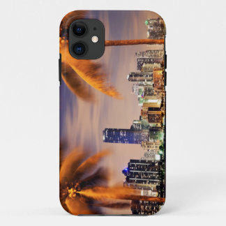 USA, Florida, Miami skyline at dusk iPhone 11 Case