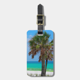 USA, Florida. Palm Trees On Emerald Coast Luggage Tag