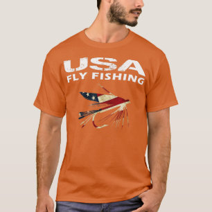 USA Fly Fishingfor People Who Fish With a Fly Rod  T-Shirt