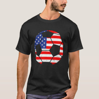 USA Football World Soccer American Fan Country Bal T-Shirt