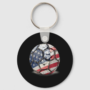 Usa Footbyll Soccer Key Ring