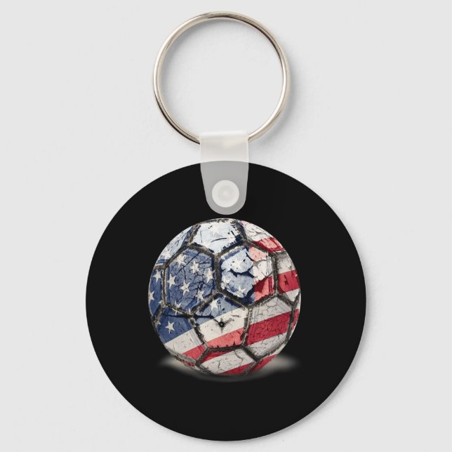 Usa Footll Soccer  Key Ring (Front)