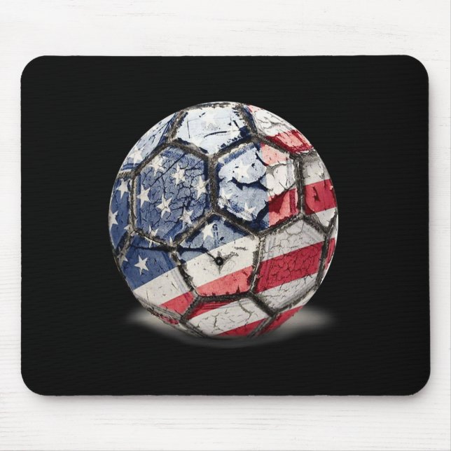 Usa Footll Soccer  Mouse Pad (Front)