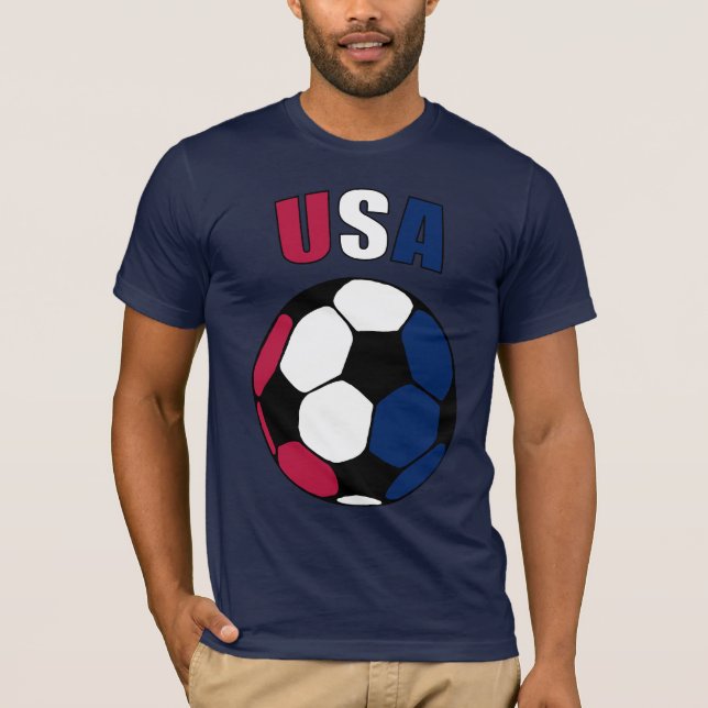 USA Footy (Dark) T-Shirt (Front)