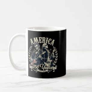 Usa Founding Father Abe Lincoln Playing Guitar Coffee Mug
