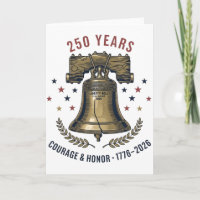 USA Freedom Liberty Bell 250 Years Courage Honor
