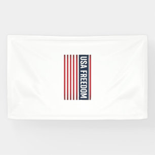 USA Freedom Patriotic Flag Style Vector Design_1 Banner