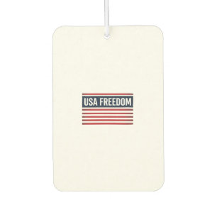 USA Freedom Patriotic Flag Style Vector Design_1 Car Air Freshener