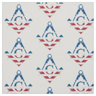 USA Freemasonic symbol Fabric