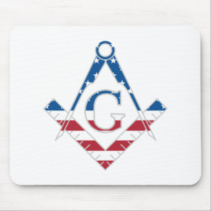 USA Freemasonic symbol Mouse Pad