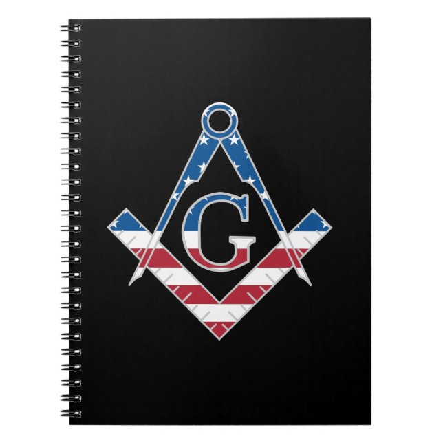 USA Freemasonic symbol Notebook (Front)