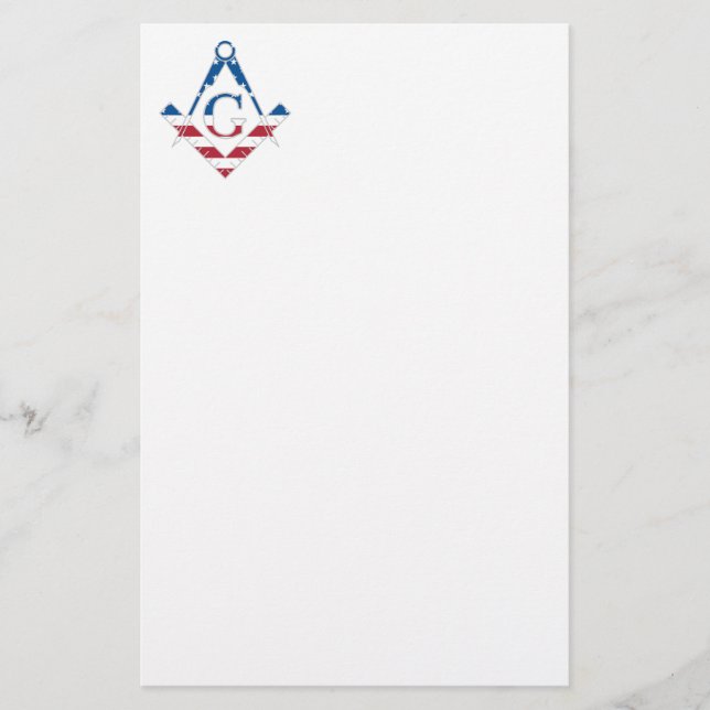 USA Freemasonic symbol Stationery (Front)