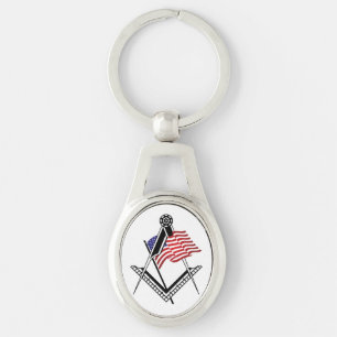 USA freemasonry symbol Key Ring