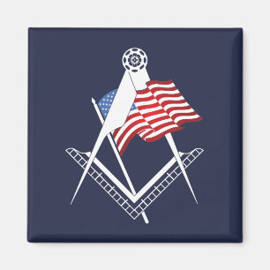 USA freemasonry symbol Magnet
