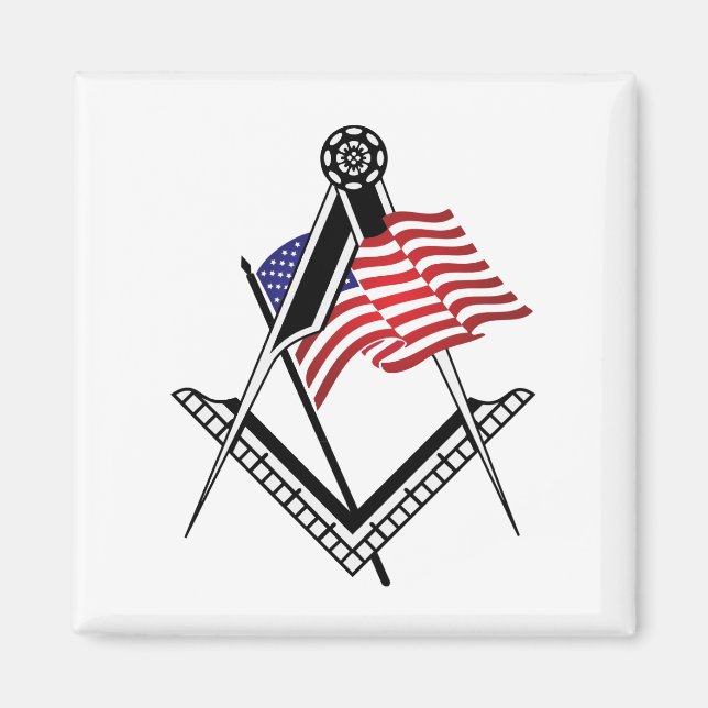 USA freemasonry symbol Magnet (Front)