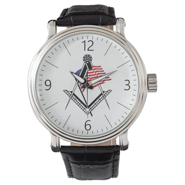 USA freemasonry symbol Watch (Front)