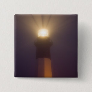 USA; Georgia; Savannah. Tybee Island Lighthouse 15 Cm Square Badge
