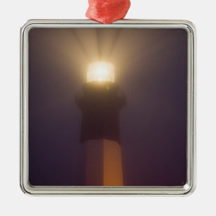 USA; Georgia; Savannah.  Tybee Island Lighthouse Metal Tree Decoration