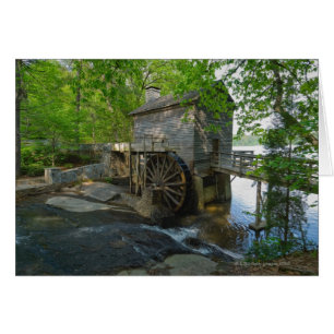 USA, Georgia, Stone Mountain, Watermill in trees