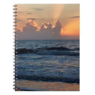 USA, Georgia, Tybee Island, Tybee Island Beach Spiral Notebook