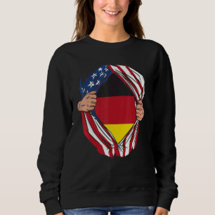 USA Germany Flag German American Von Steuben Day 3 Sweatshirt